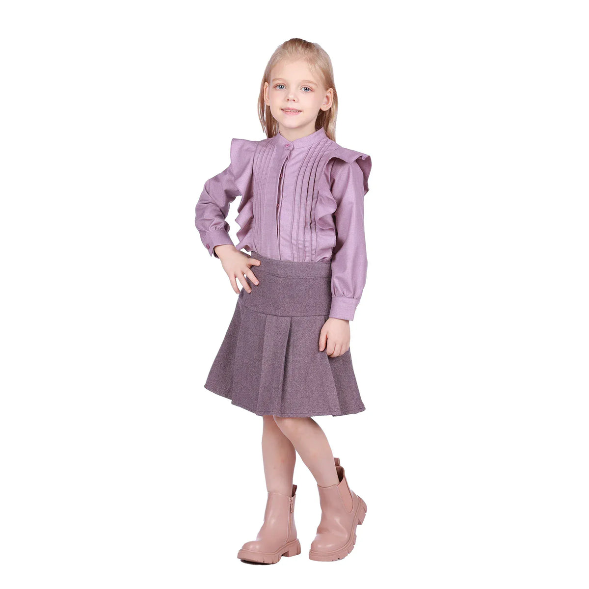 Quilting Formal Shirt for Girls Image