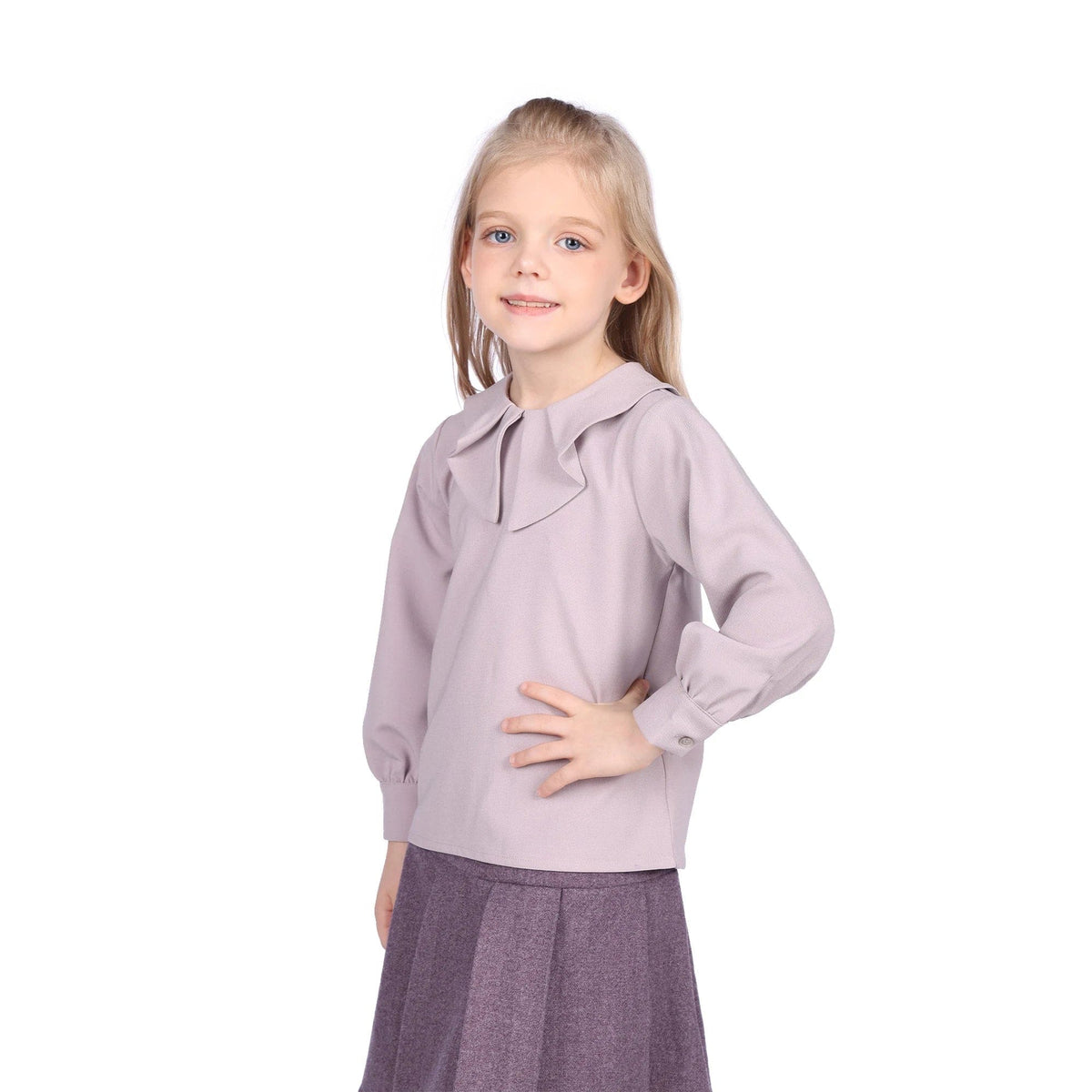 Plain Formal Blouse for Girls Image