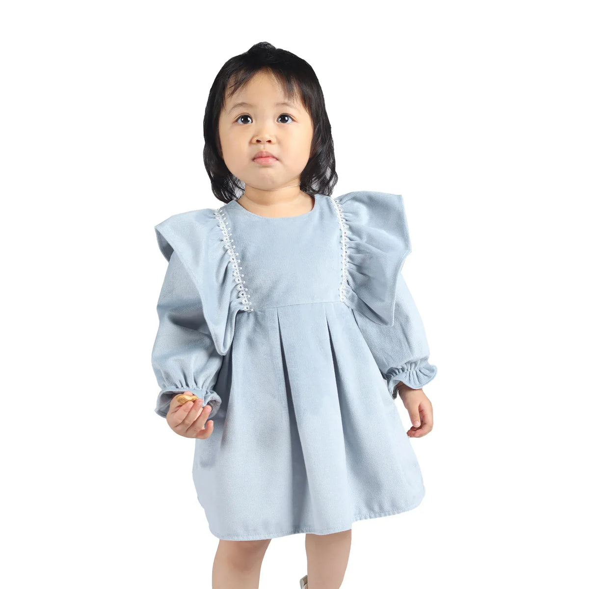 62 | 3-6M Light Blue 62 | 3-6M,37,48,23,46 Laced Formal Dress for Baby Girl Image