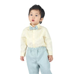 62 | 3-6M Light Yellow 62 | 3-6M,29.5,58,23,- Quilting Formal Shirt for Baby Boy Image