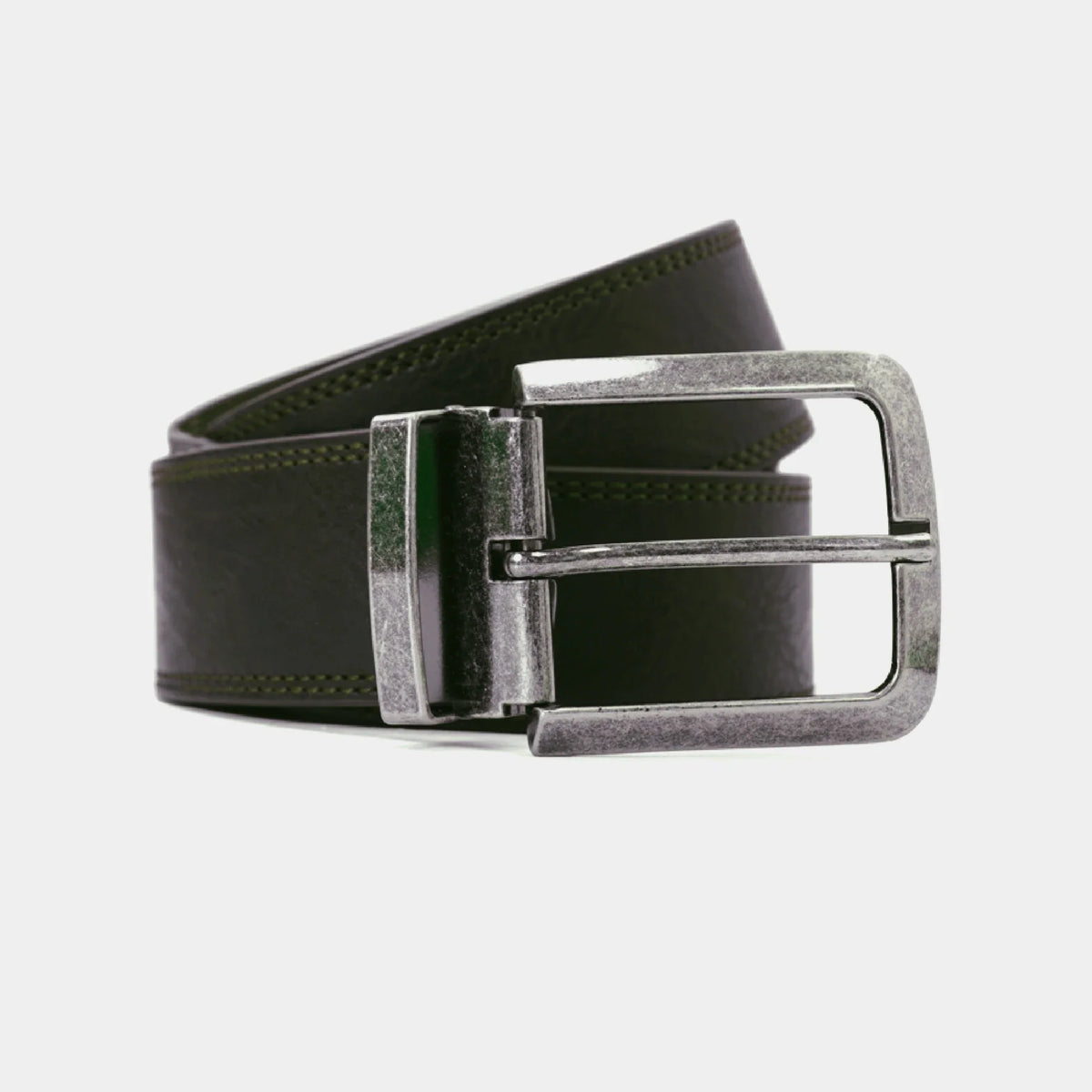 Free Dark Brown Plain Belt for Men Image