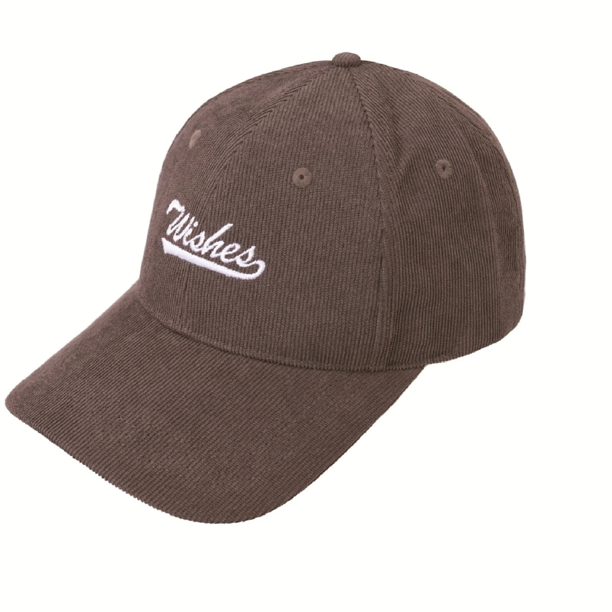 Free Dark Brown Embroidery Cap for Men Image
