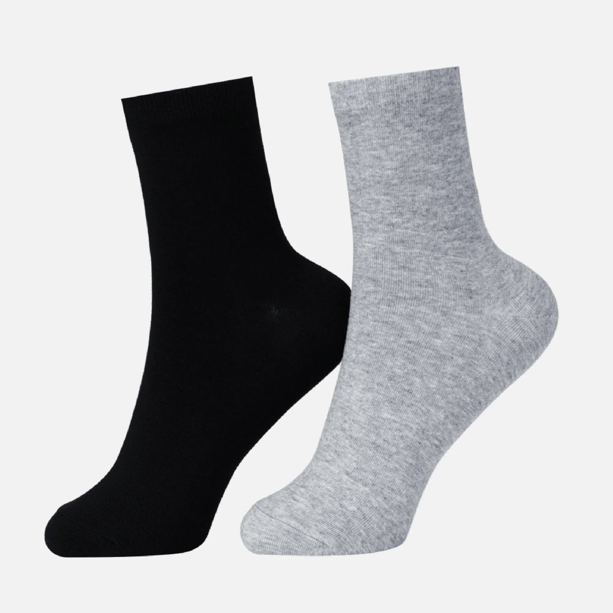 Free Black Plain,Solid Socks-2Pc for Women Image