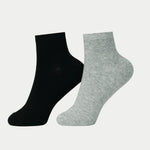 Free Black Plain,Solid Socks-2Pc for Women Image