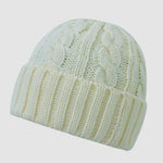 Free White Jacquard Hat for Women Image
