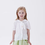 White Badge Fashion Shirt For Girls Image