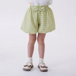 Green Baggy Fashion Shorts For Girls Image