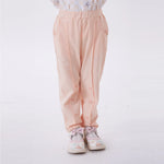Orange Ankle-Tied Fashion Pants For Girls Image