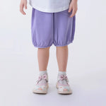 Light Purple Baggy Fashion Shorts For Girls Image