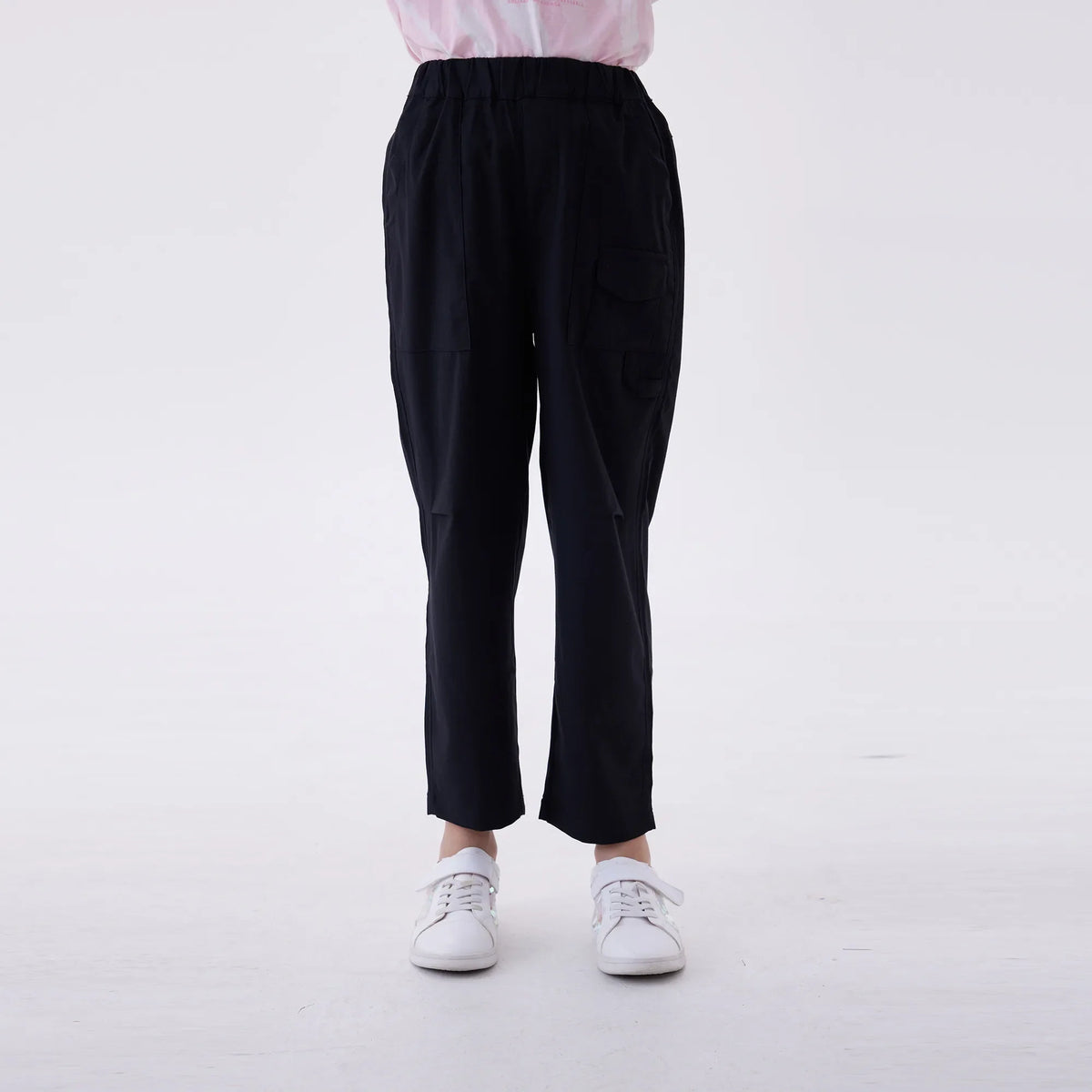 Black Ordinary Fashion Pants For Girls Image