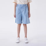 Light Jeans Blue Baggy Fashion Shorts For Girls Image