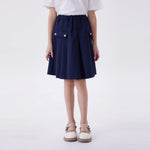 Navy Breaks Fashion Skirt For Girls Image