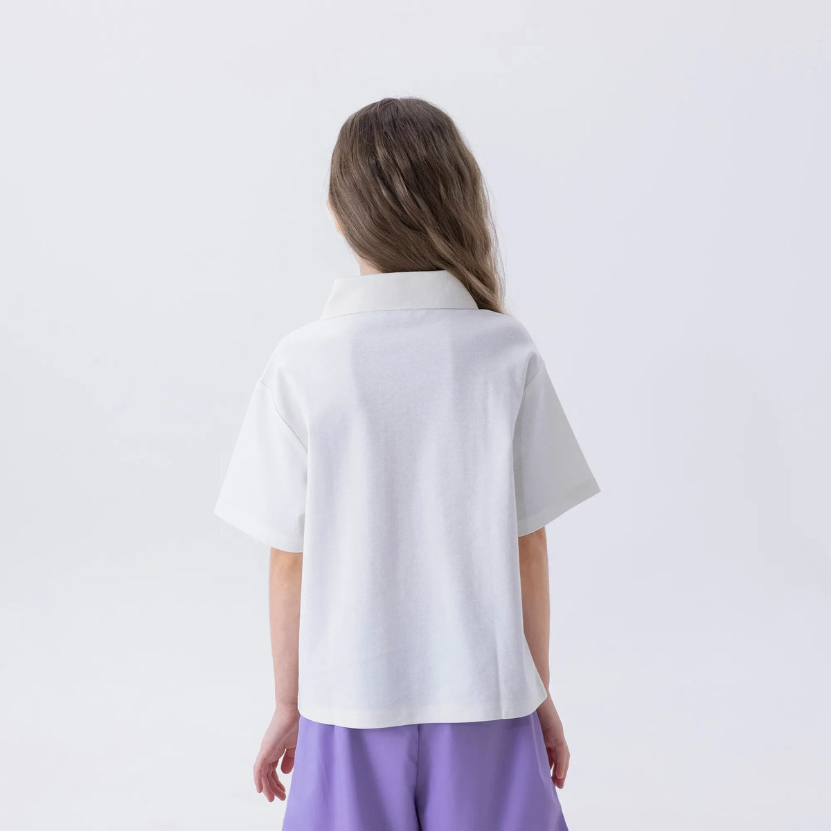 Printed Fashion Polo Shirt For Girls Image
