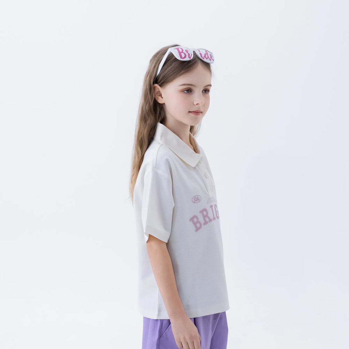 Printed Fashion Polo Shirt For Girls Image