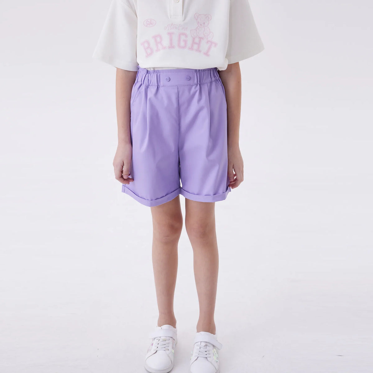 Purple Ordinary Fashion Shorts For Girls Image
