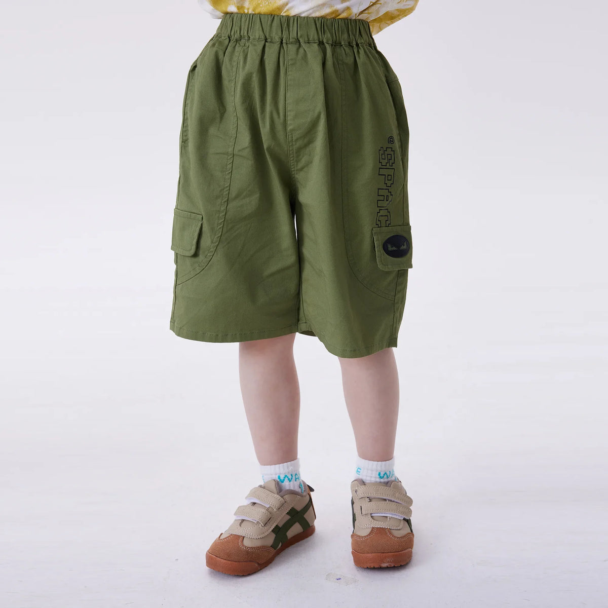 Army Green Ordinary Fashion Shorts For Boys Image
