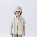 Yellow Striped Fashion Shirt For Boys Image