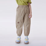 Khaki Ankle-Tied Fashion Pants For Boys Image