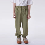 Army Green Ankle-Tied Fashion Pants For Boys Image