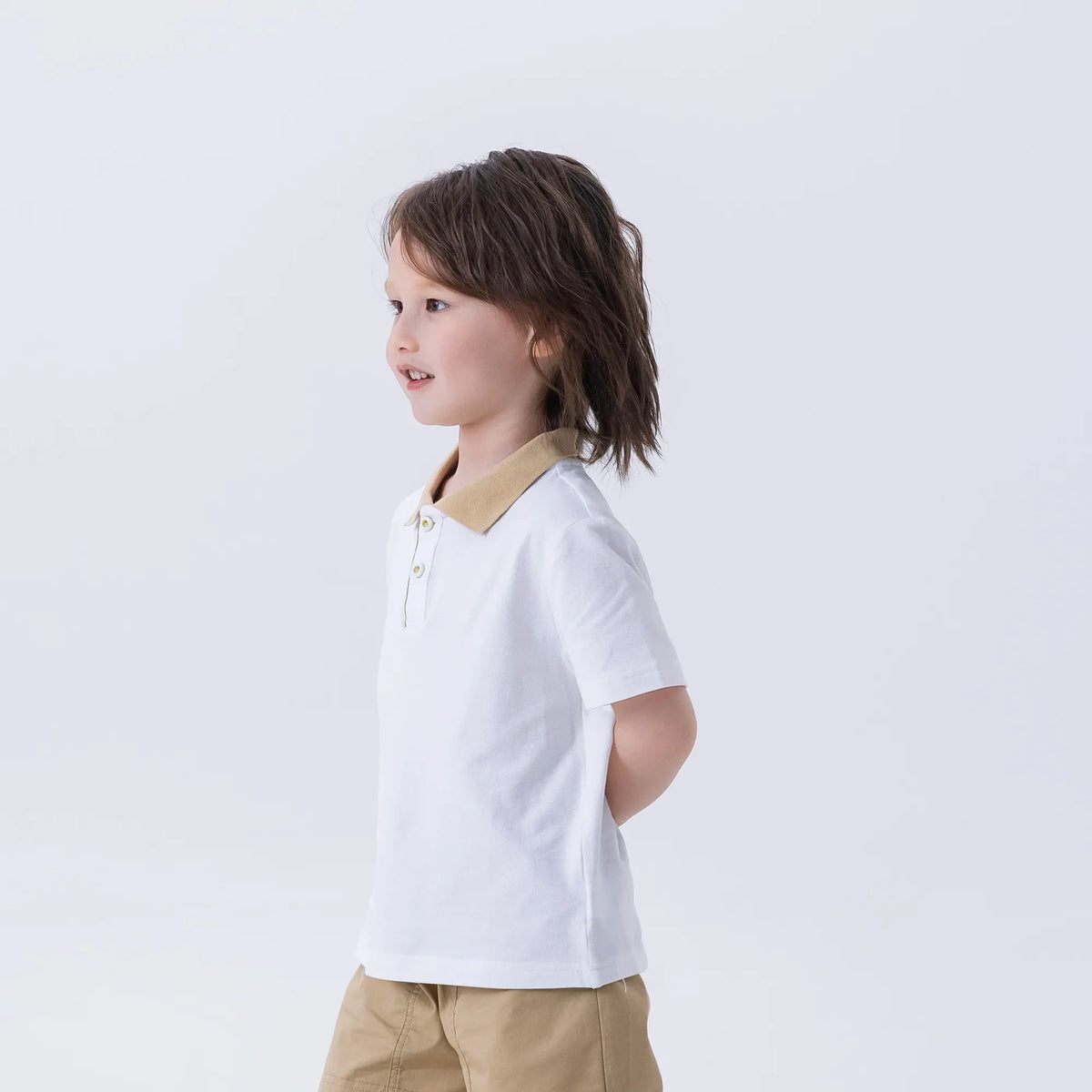 Color-Blocked Fashion Polo Shirt For Boys Image