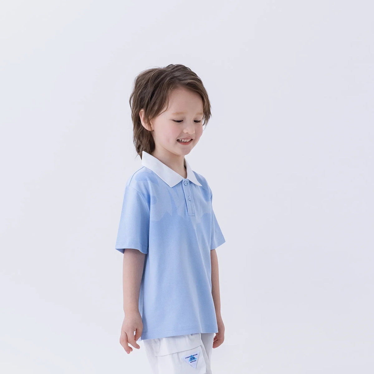 Printed Fashion Polo Shirt For Boys Image
