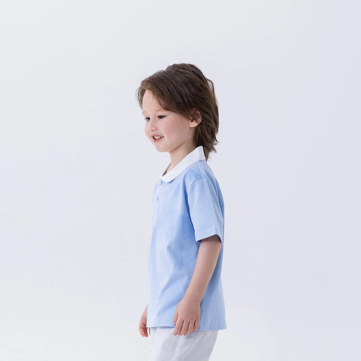 Printed Fashion Polo Shirt For Boys Image