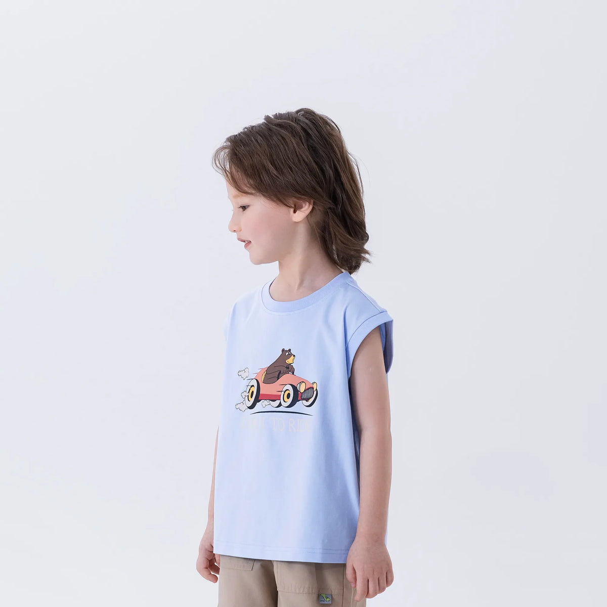 Printed Fashion Sleeveless T-Shirt For Boys Image