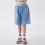 Light Jeans Blue Ordinary Fashion Shorts For Boys Image