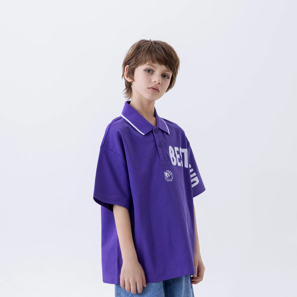Printed Fashion Polo Shirt For Boys Image