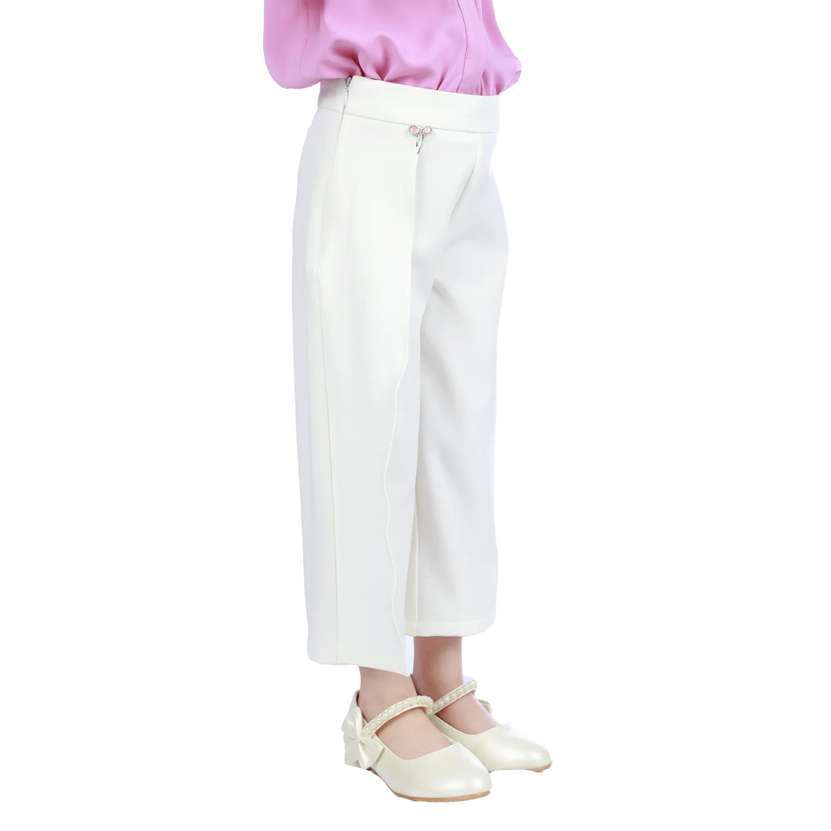 Wide-Leg Classic Pants For Girls Image