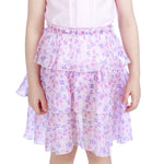 Pink Puffy Classic Skirt For Girls Image