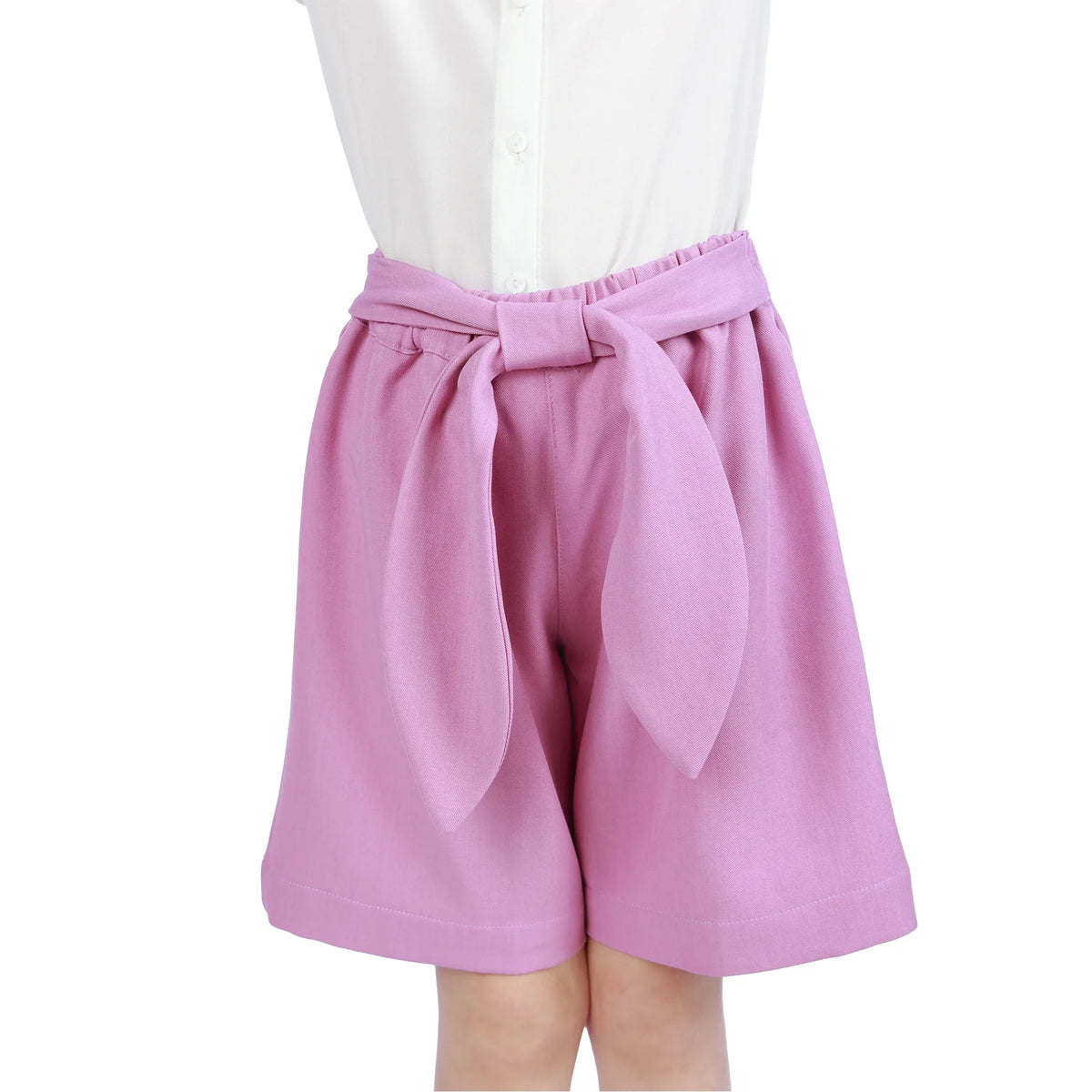 Pink Purple Baggy Classic Shorts For Girls Image