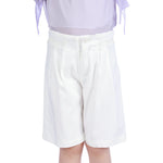 Off White Baggy Classic Shorts For Girls Image