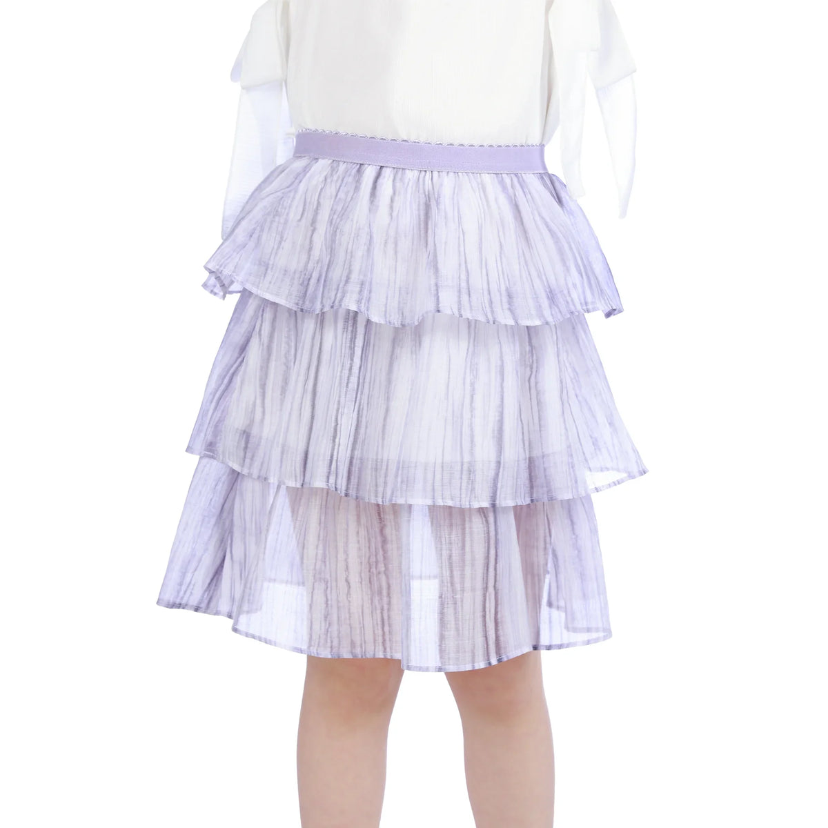 Purple Puffy Classic Skirt For Girls Image