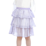 Purple Puffy Classic Skirt For Girls Image