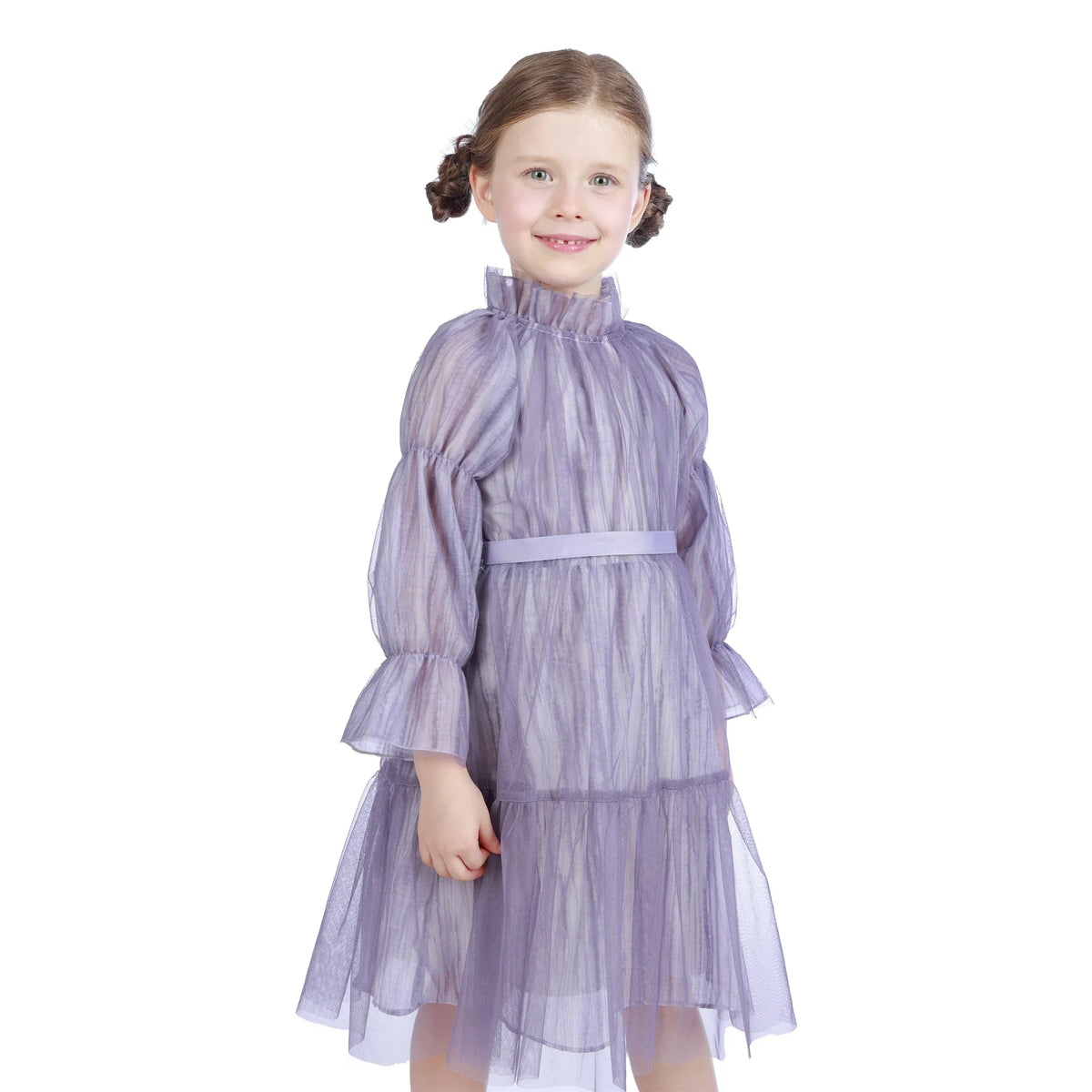 Tie-Dye Classic Dress For Girls Image