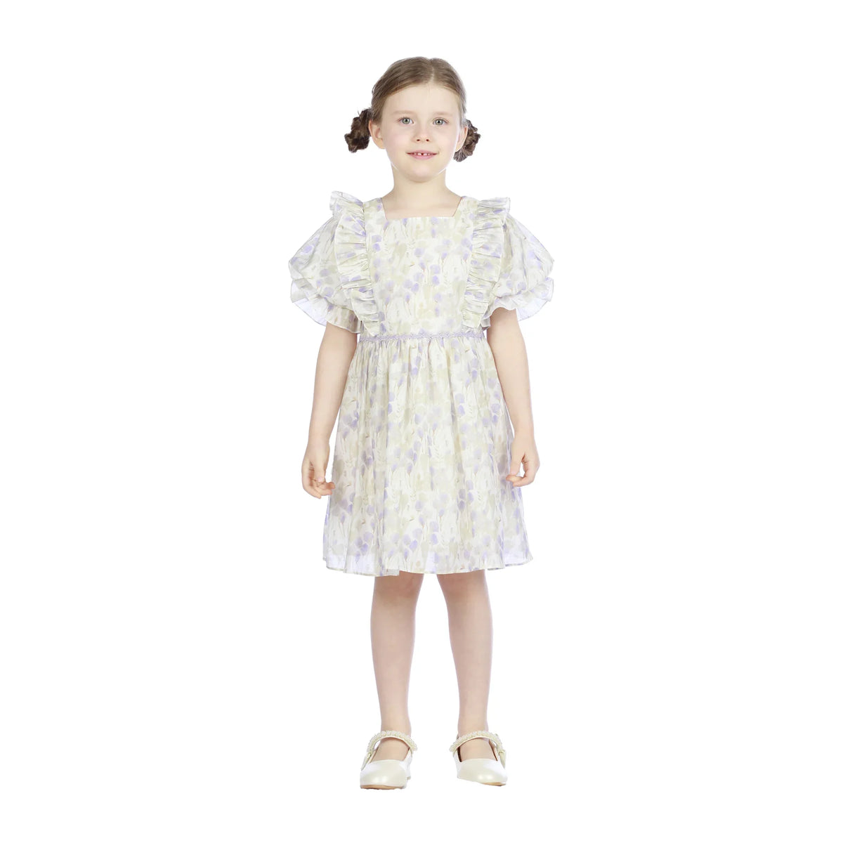 Floral Classic Dress For Girls Image