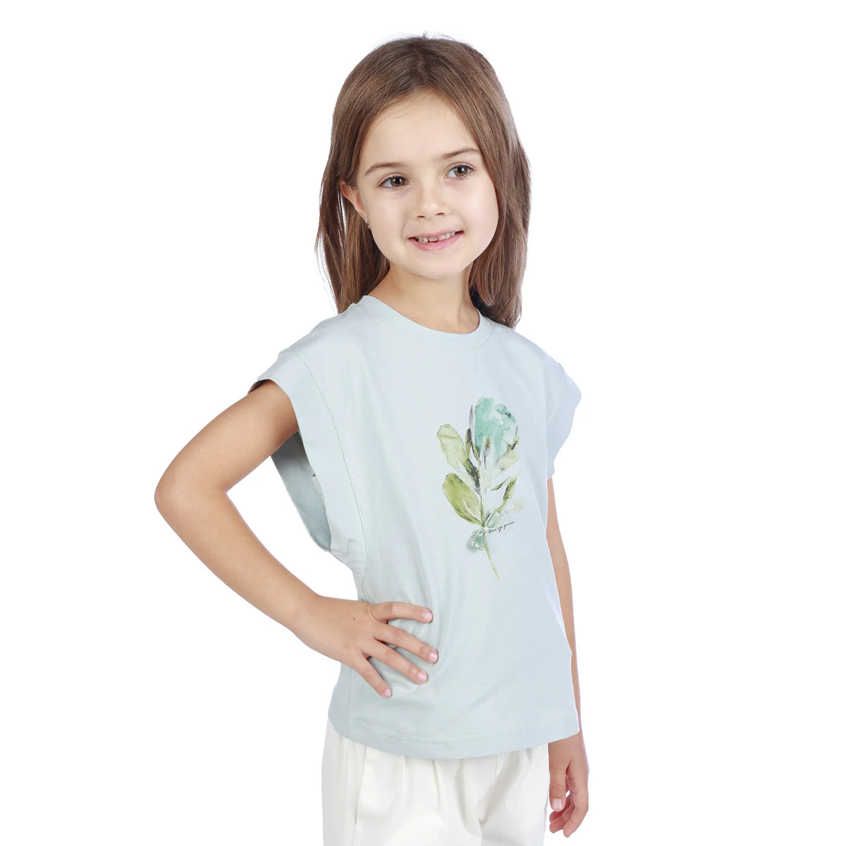 Floral Classic T.Shirt For Girls Image