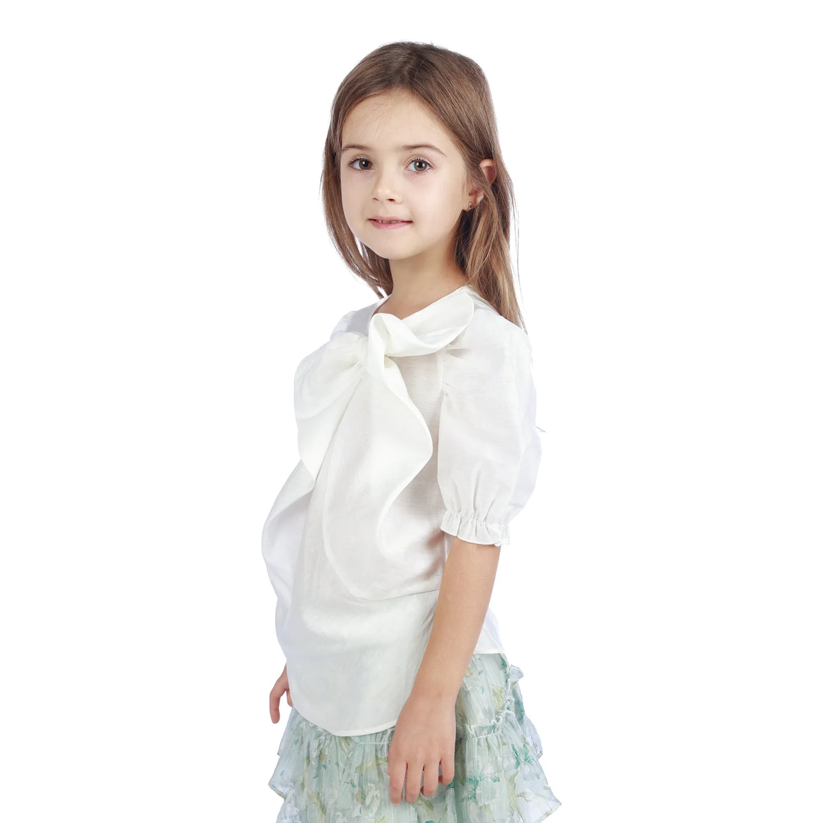Plain Classic Blouse For Girls Image