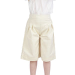 Light Beige Baggy Classic Shorts For Girls Image
