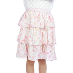 Light Pink Puffy Classic Skirt For Girls Image