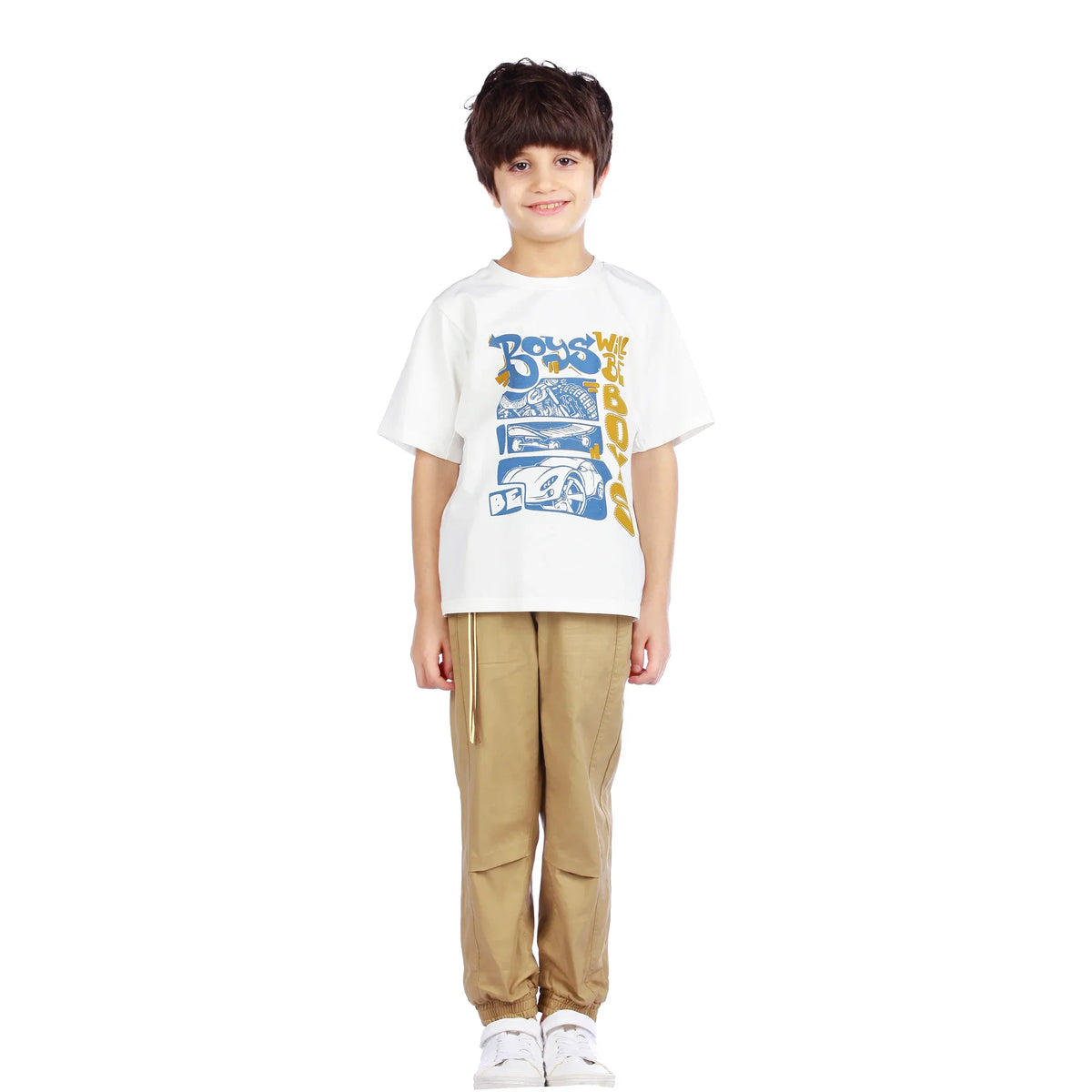 Ankle-Tied Classic Pants For Boys Image