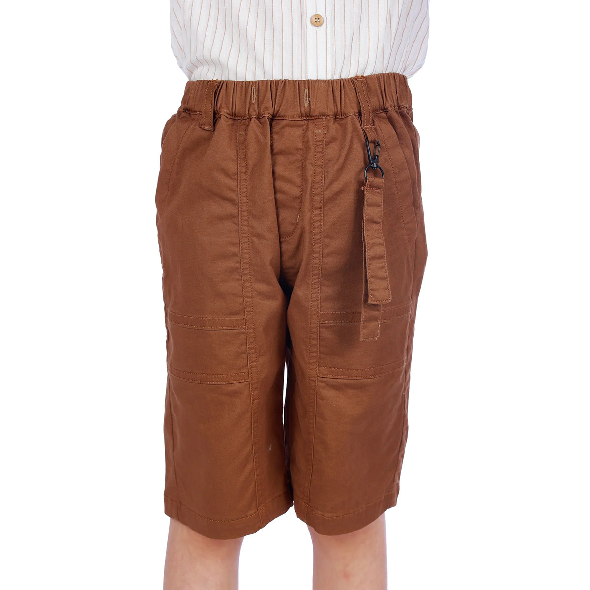 Dark Coffee Ordinary Classic Shorts For Boys Image