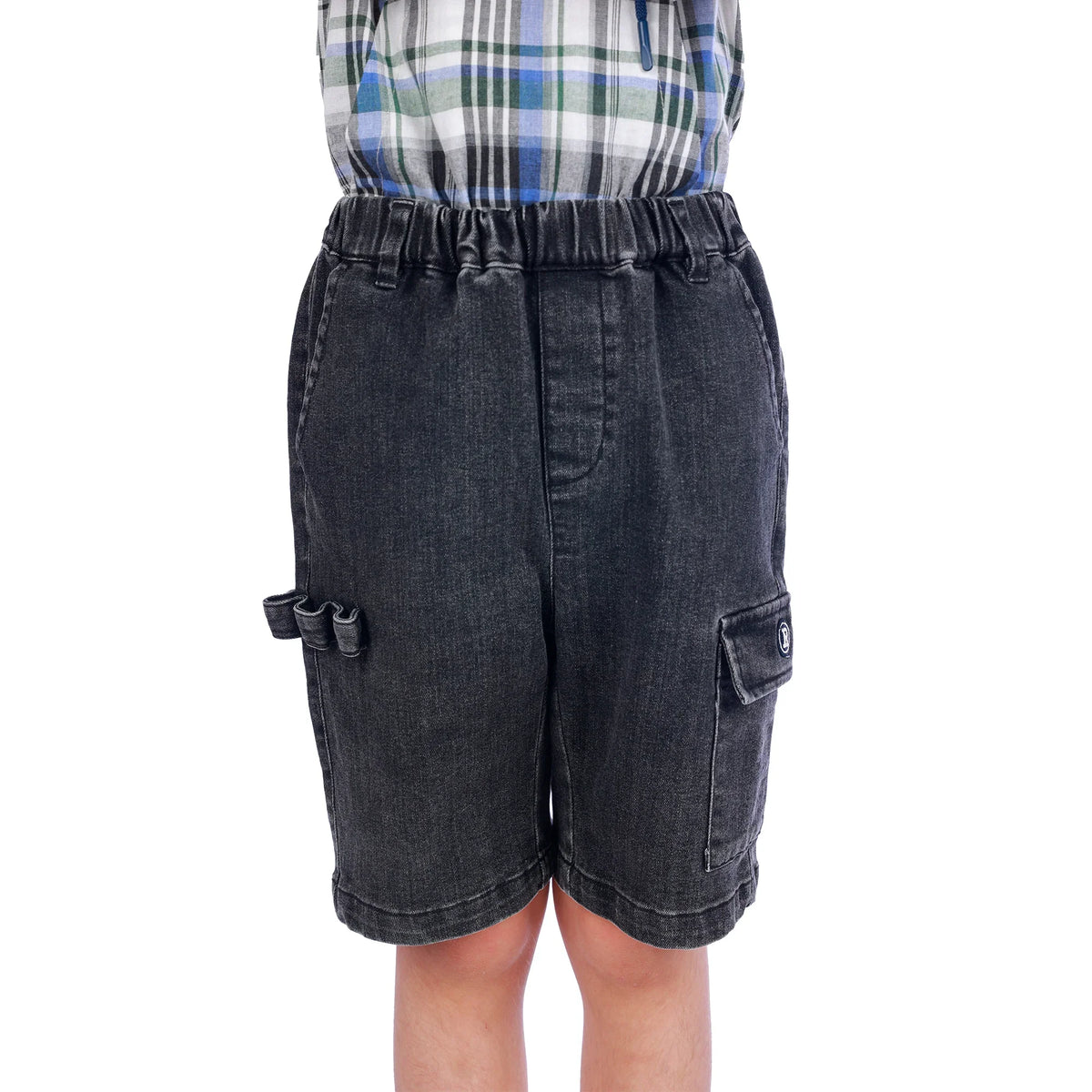 Jeans Black Ordinary Classic Shorts For Boys Image
