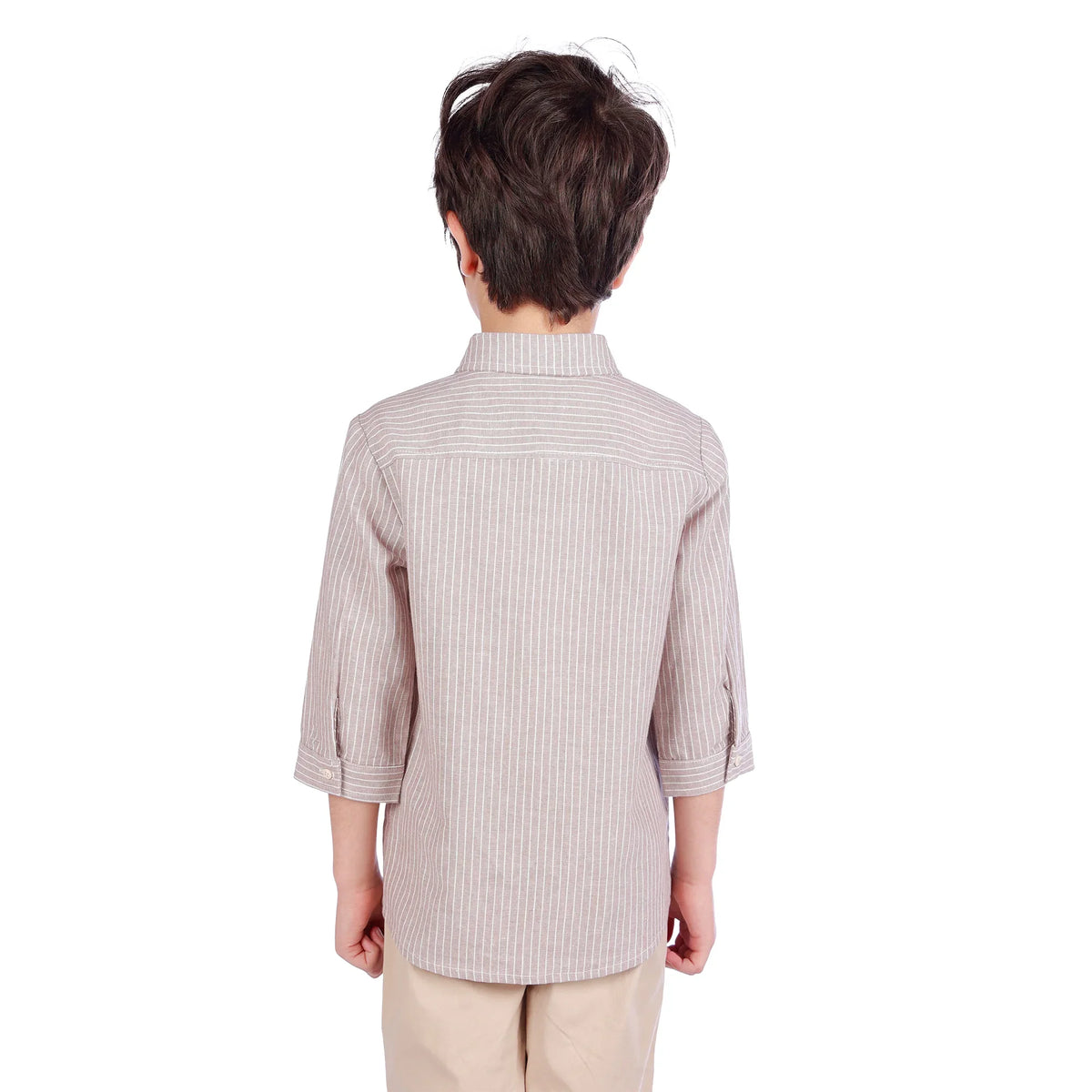 Striped Classic Shirt For Boys Image