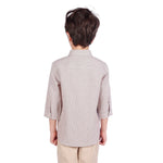 Striped Classic Shirt For Boys Image