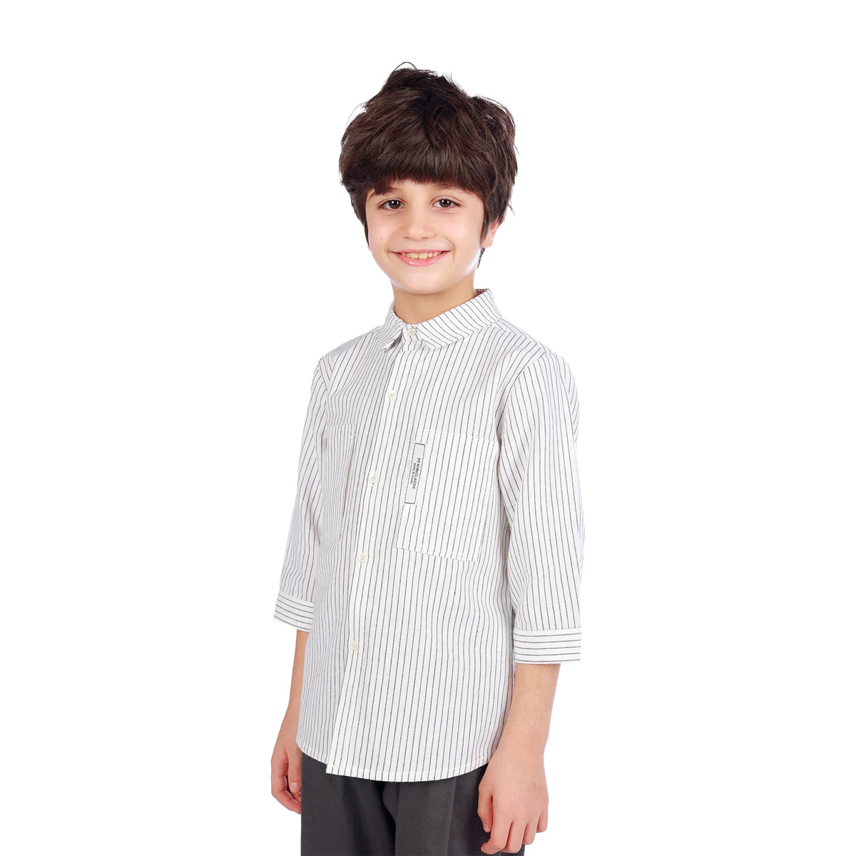Striped Classic Shirt For Boys Image