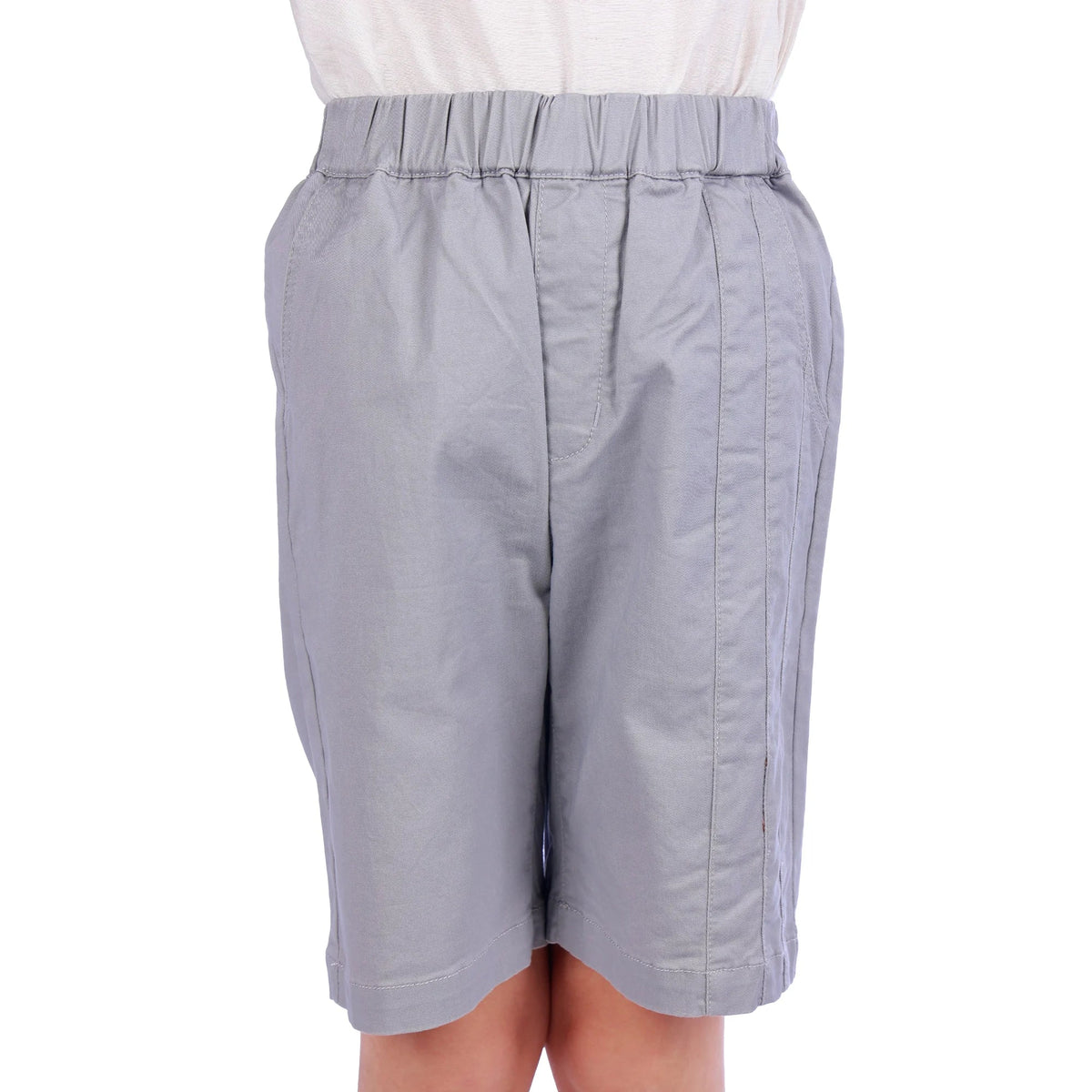 Gray Ordinary Classic Shorts For Boys Image