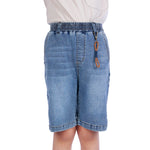 Jeans Blue Ordinary Classic Shorts For Boys Image