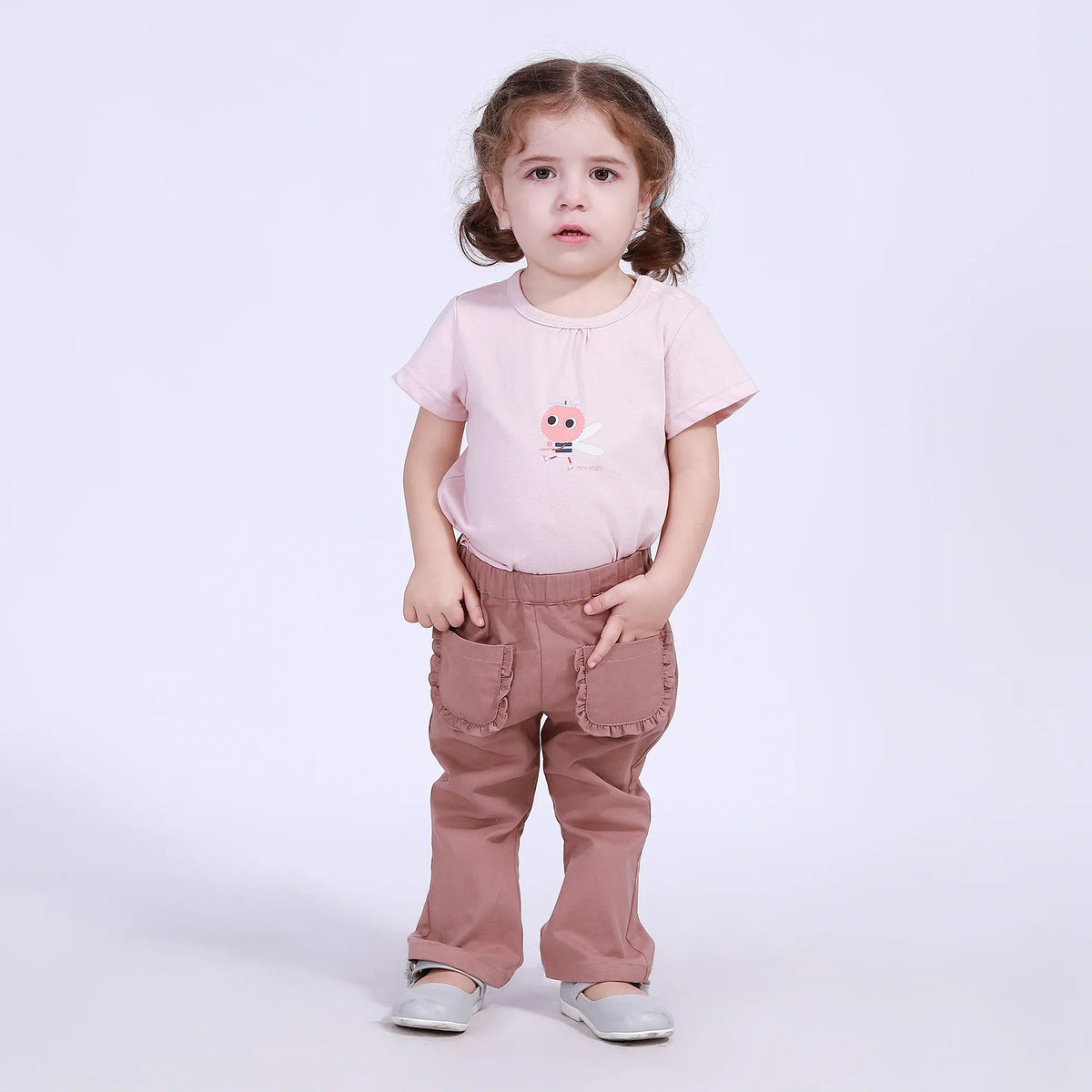 Bell-Bottom Street Look Pants For Baby Girl Image